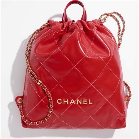 chanel red backpack|chanel latest backpack.